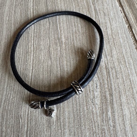David Yurman Black Rope Bracelet - Picture 3 of 4